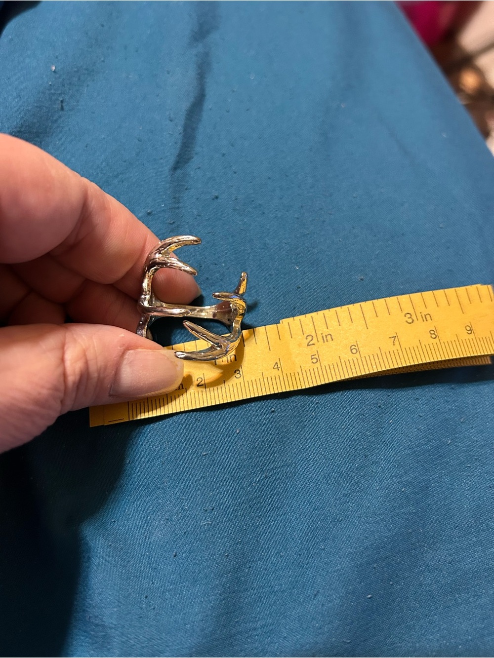 Antler-Inspired Silver Ring - Women Jewelry